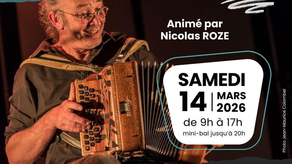 Stage d'accordéon diatonique animé par Nicolas Rozé  - Samedi 14 mars 2026