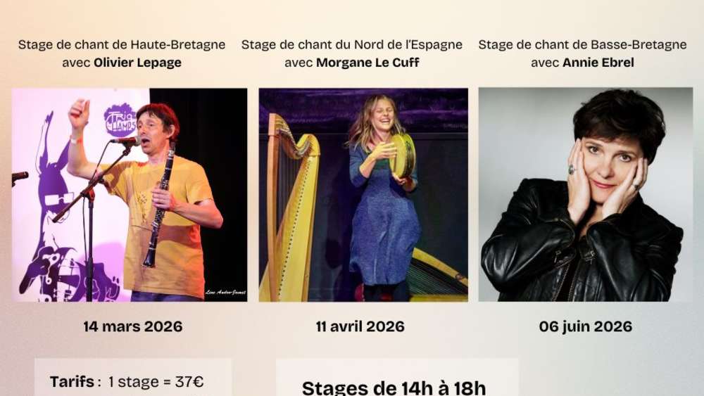 Stages de chant traditionnel et veillées à l'école de musique Les Menhirs